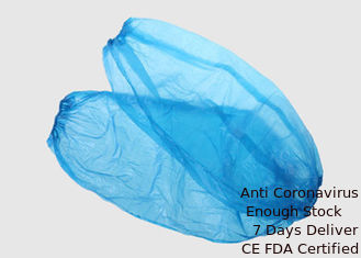 中国 青い色の使い捨て可能な腕の袖カバー プラスチックによってカスタマイズされるセリウムISOの証明 サプライヤー