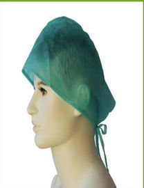 Spunbondの生地の使い捨て可能なBouffant帽子61x14 Cmの高い引張強さをごしごし洗います サプライヤー